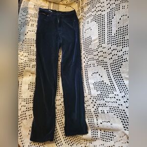 Vintange DKNY Navy Velvet Women's Pants